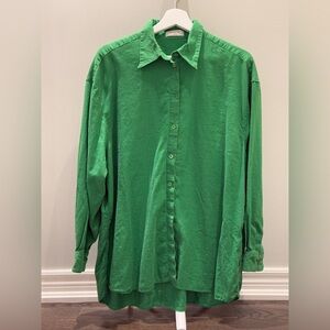 Aritzia Babaton Essential Linen Relaxed Shirt S